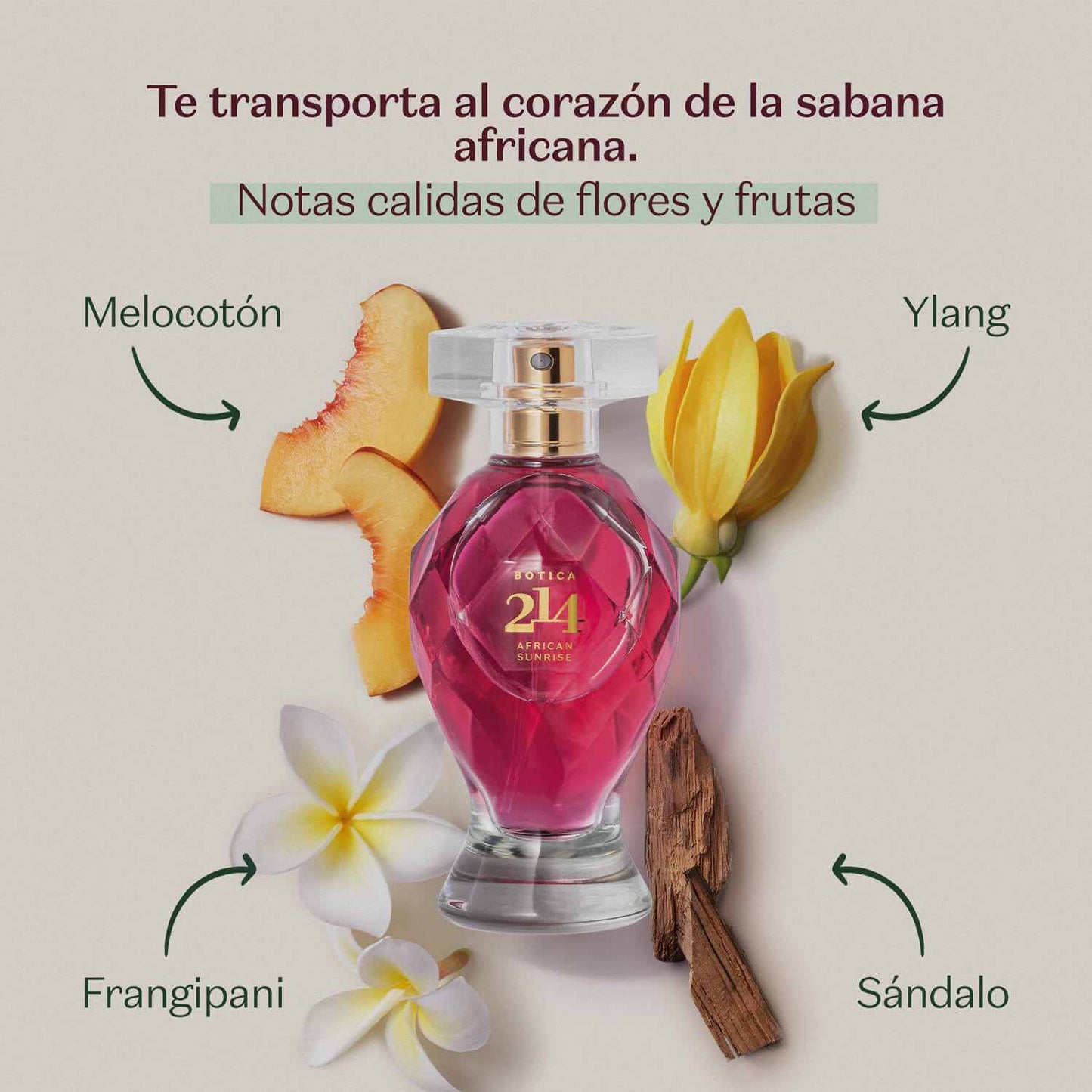 Perfume de mujer african sunrise EDP exp 75ml Botica 214