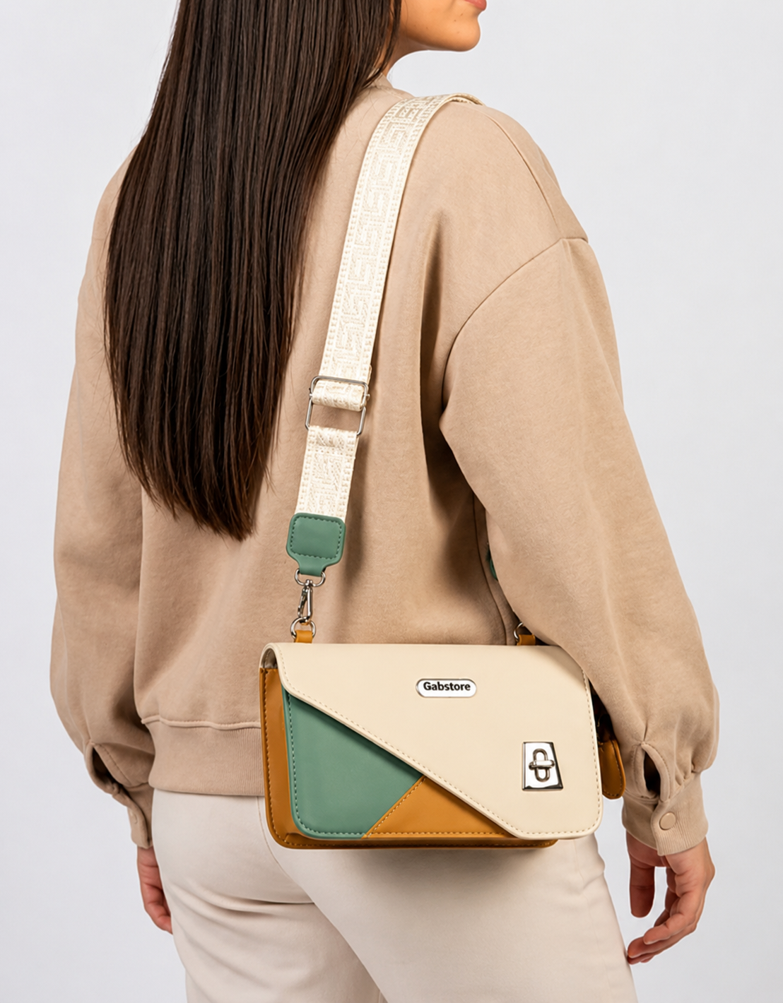 Cartera Kiut Tricolor Verde