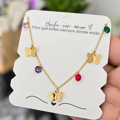 Chocker Mariposas Acero