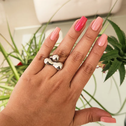 Anillo Chunky Plateado