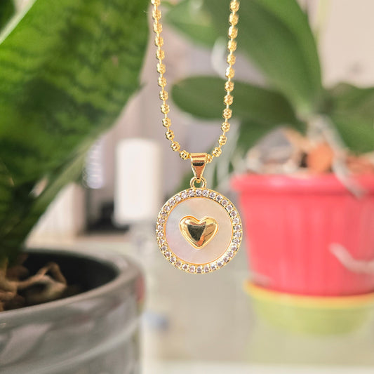 Cadena Corazón Nacarada