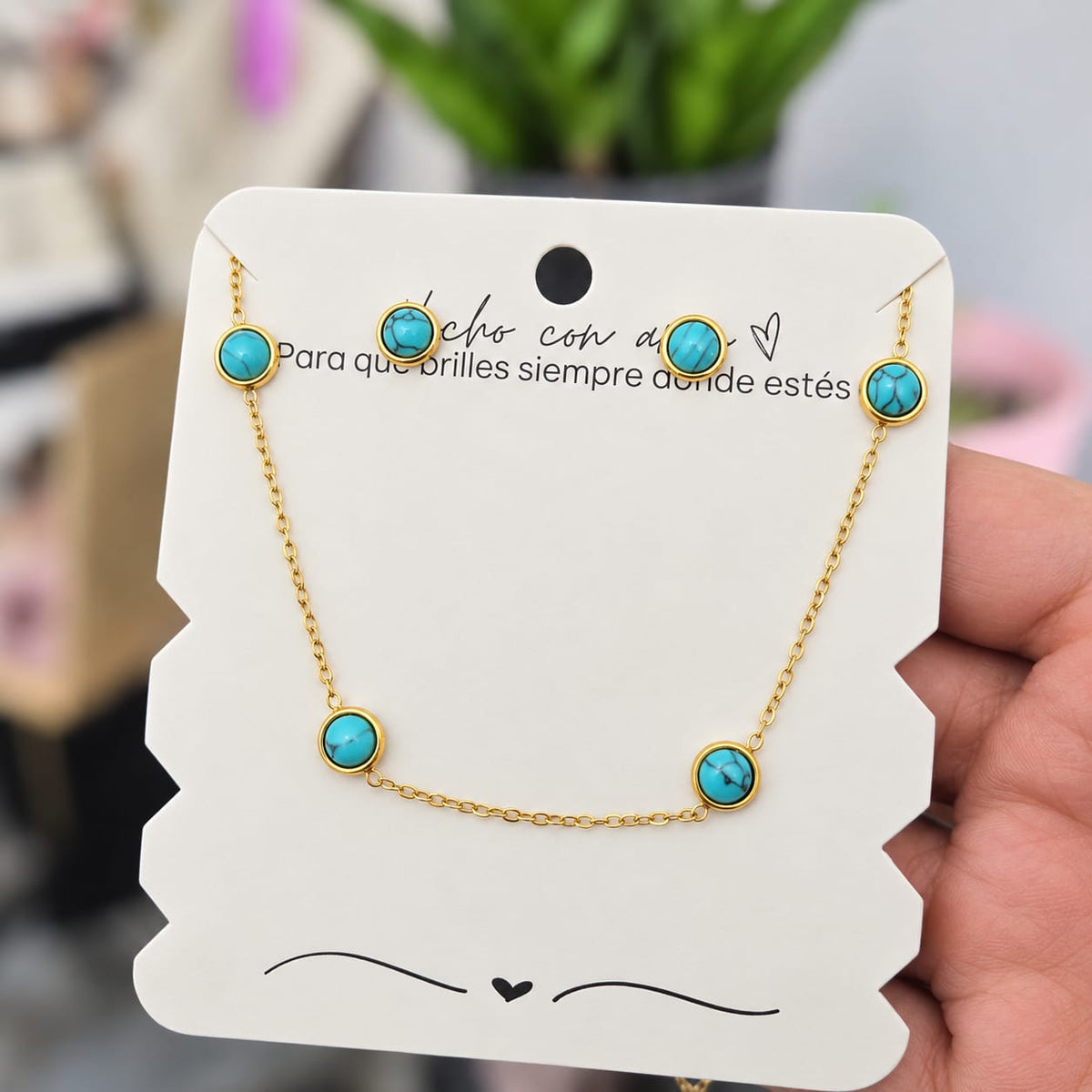 Set Acero Turquesa