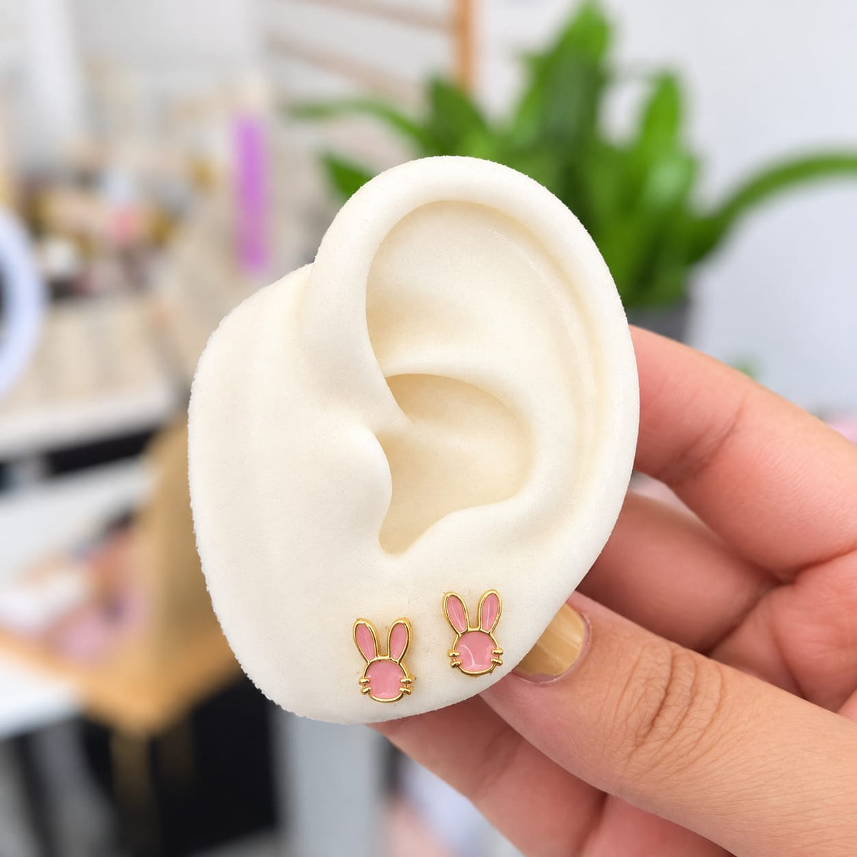 Aretes de Seguridad Conejito