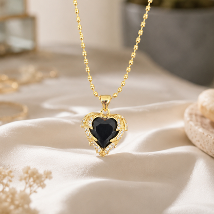 Cadena Angel Negro Azul