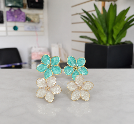 Aretes Flor 2.8cm Acero