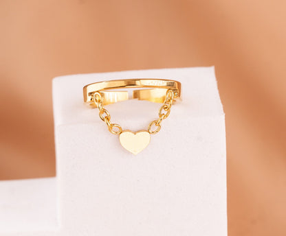 Anillo Corazón Acero