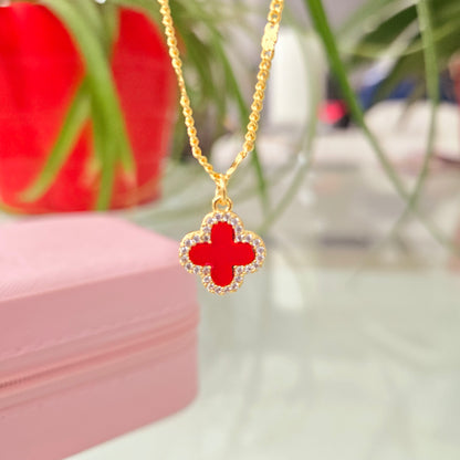 Cadena Van Cleef Roja