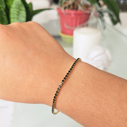 Pulsera Microcircones Negra