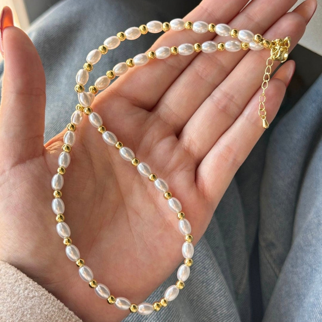 Collar Perla Ovalada Balin