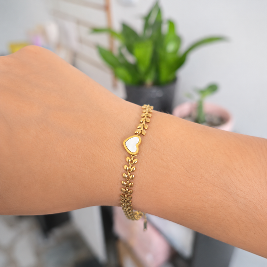 Pulsera Corazón Acero