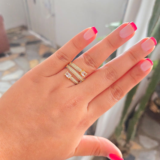 Anillo Triple Circones