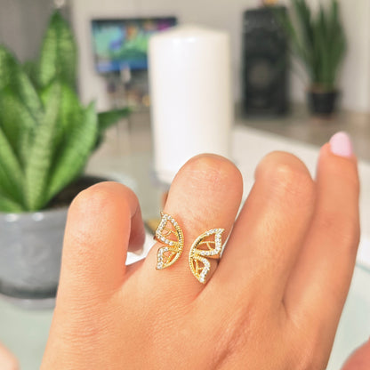 Anillo Mariposa Microcircones