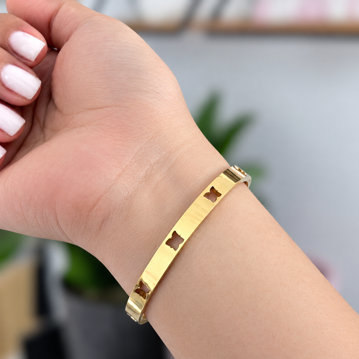 Brazalete Mariposa Acero