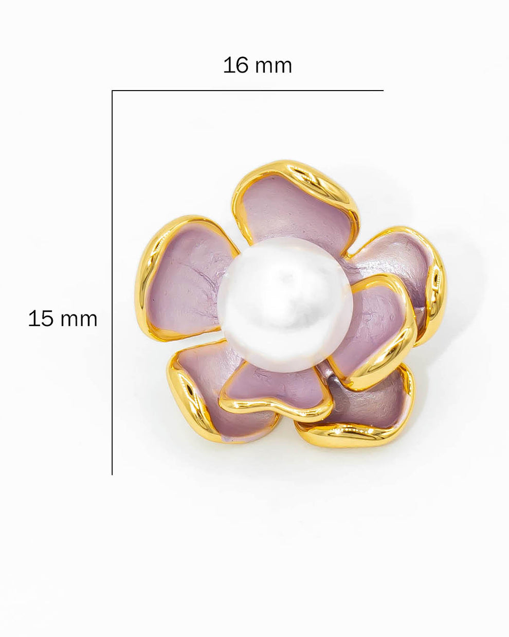 Topos Florecita Perla Lila
