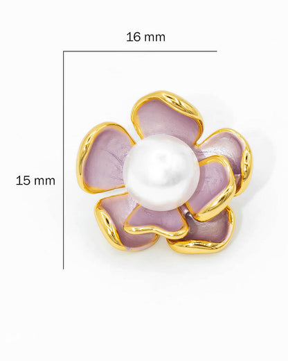 Topos Florecita Perla Lila
