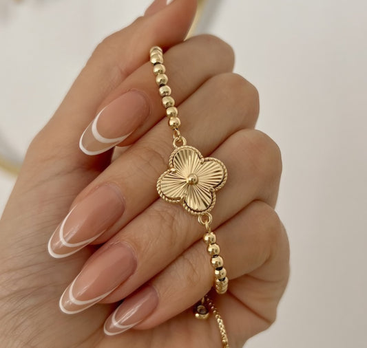 Pulsera Trebol Dorada