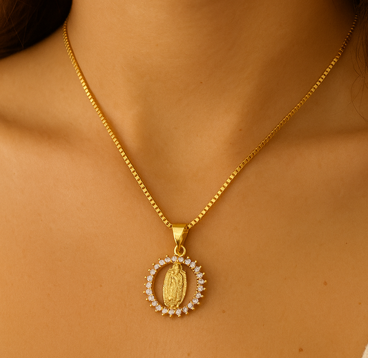 Cadena Virgen De Guadalupe circones