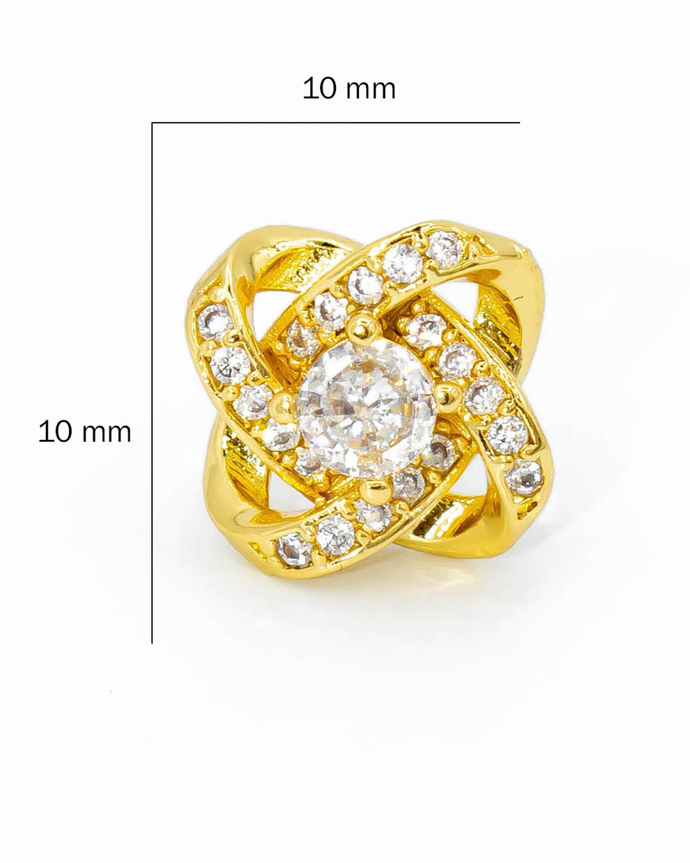 Topos Flor Cristal 1cm