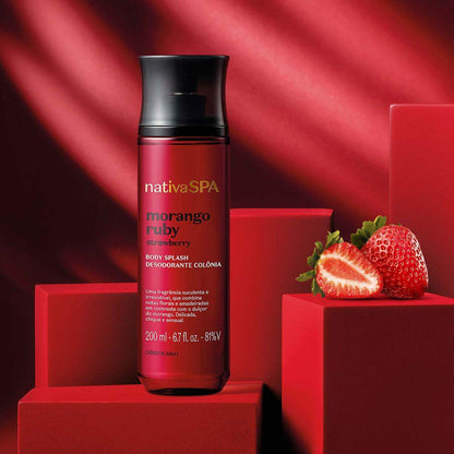 Body splash corporal de fresa 200ml NATIVA SPA