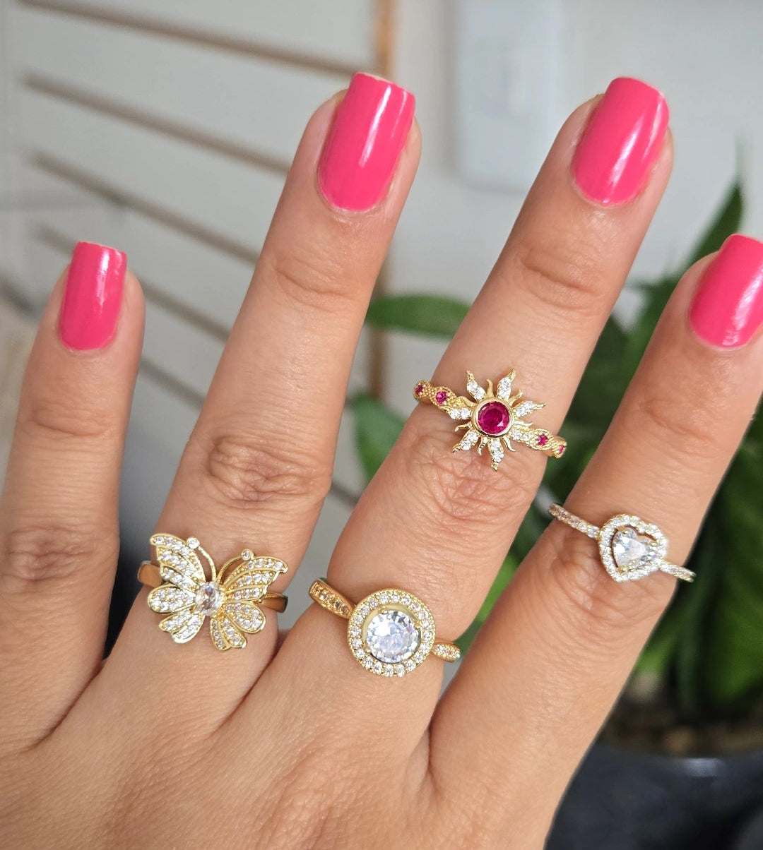 Anillo Promesa Corazón Rodio