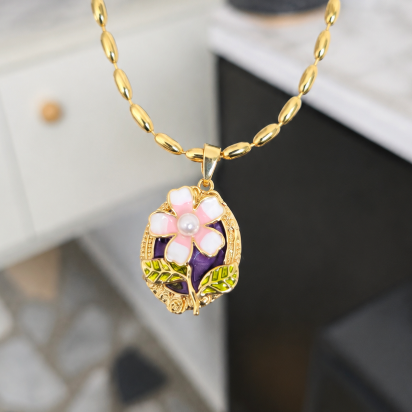 Collar Flor Vintage