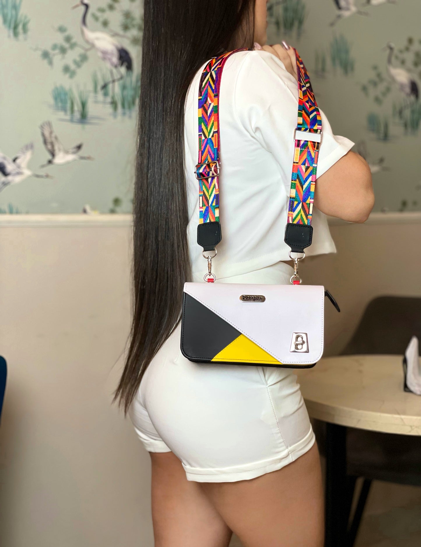 Cartera Kiut Tricolor Amarillo