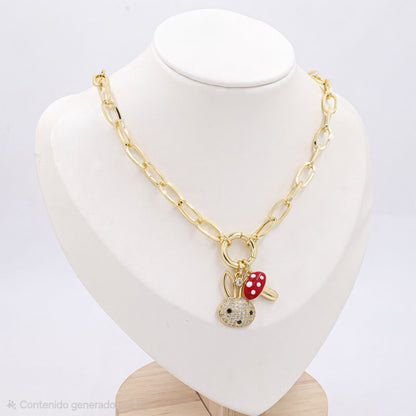 Collar Conejo Honguito
