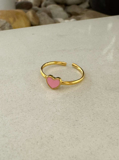 Anillo Corazón Rosa Cover