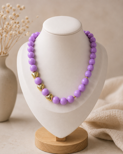 Collar Ábaco Chicle Morado