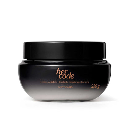 Crema Corporal hidratante aterciopeleada Her Code 250g