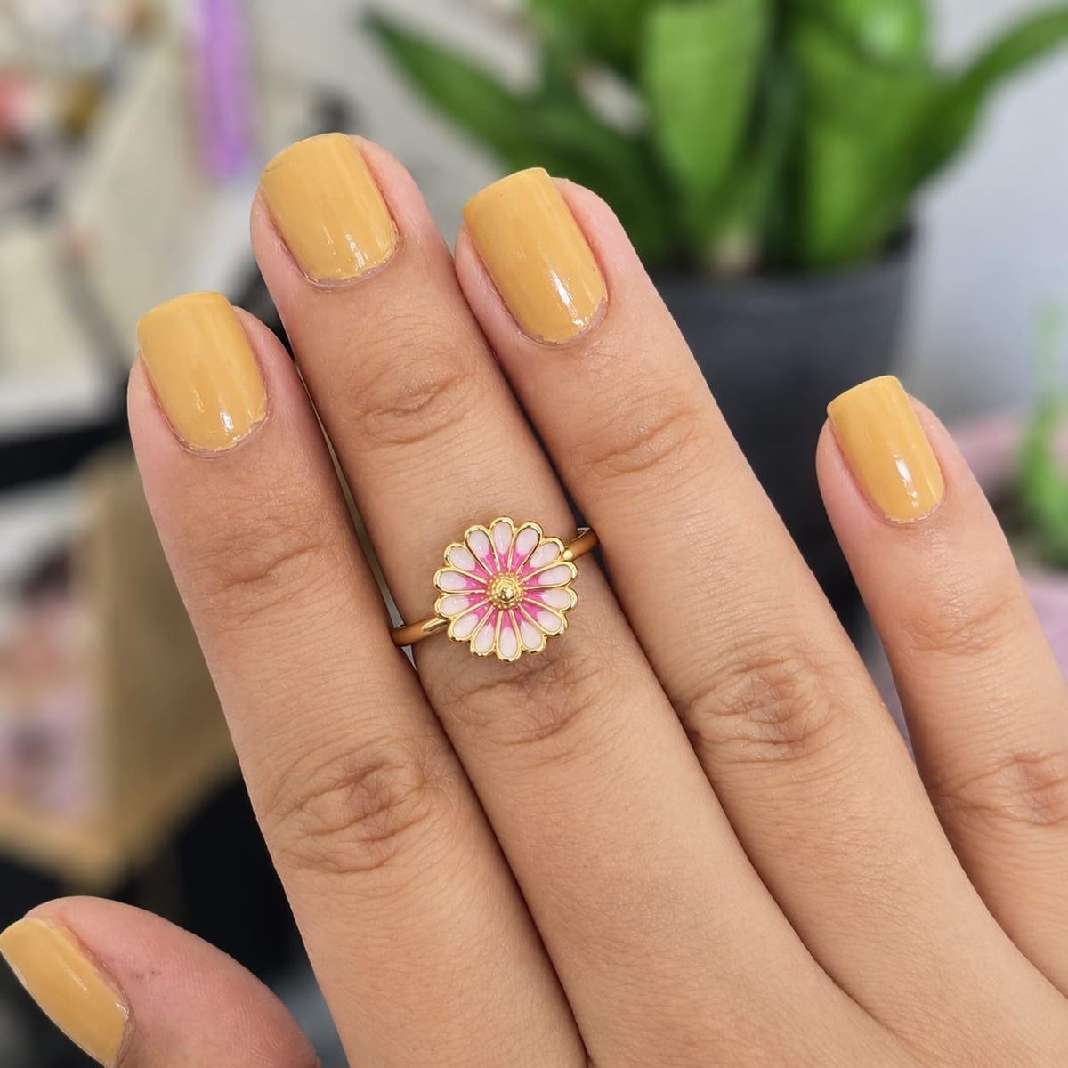 Anillo Flor Ajustable
