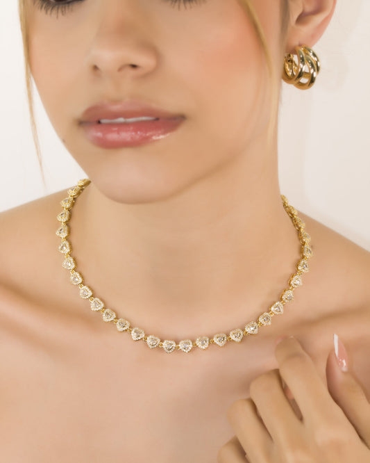 Gargantilla Corazones