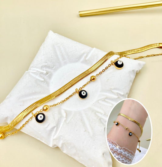 Pulsera Ojo Turco en Acero inoxidable