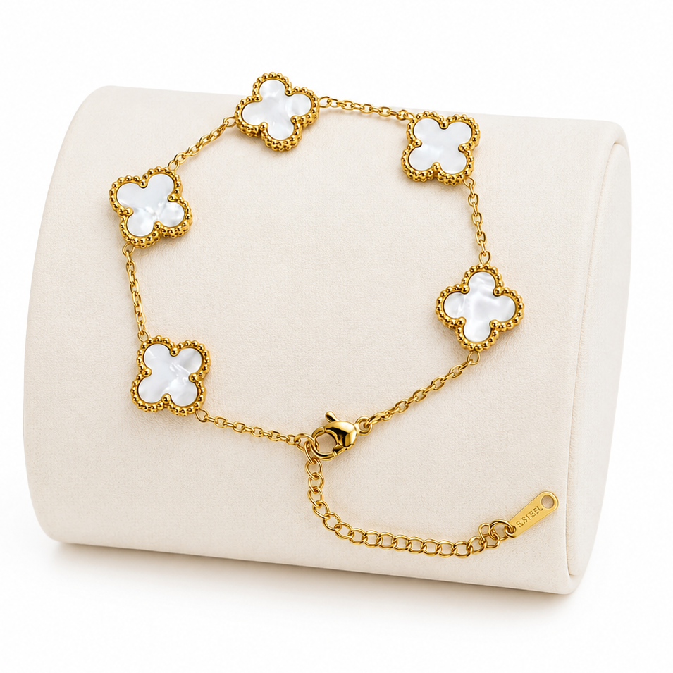 Pulsera Van Cleef Blanca