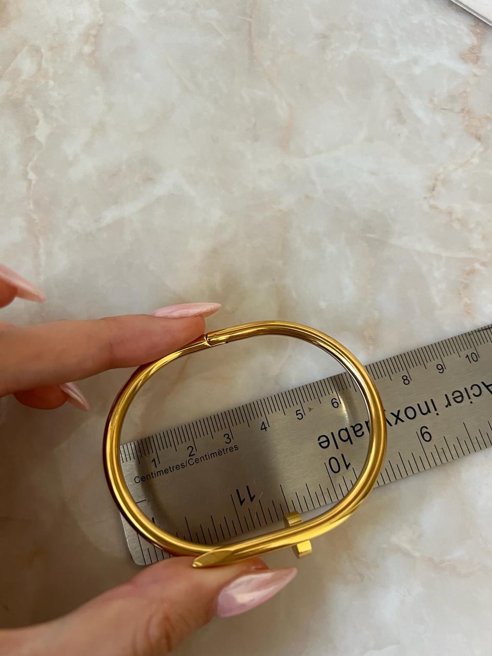 Brazalete Cartier Clavo Acero