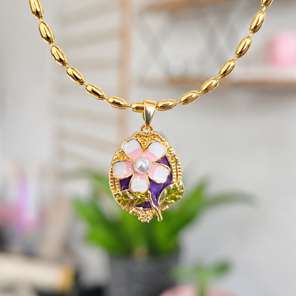 Collar Flor Vintage