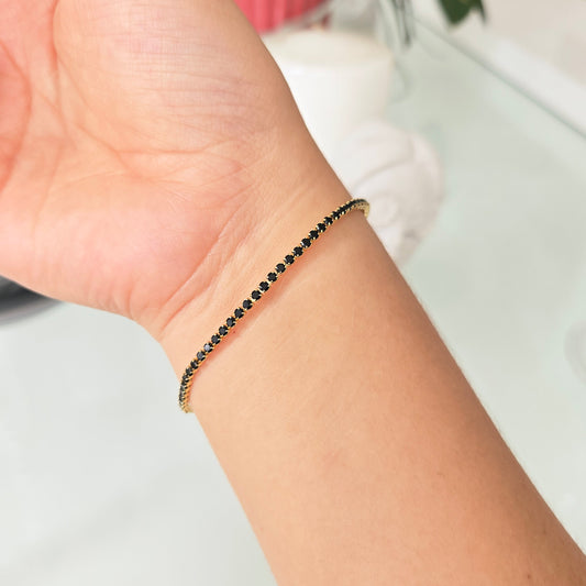 Pulsera Microcircones Negra