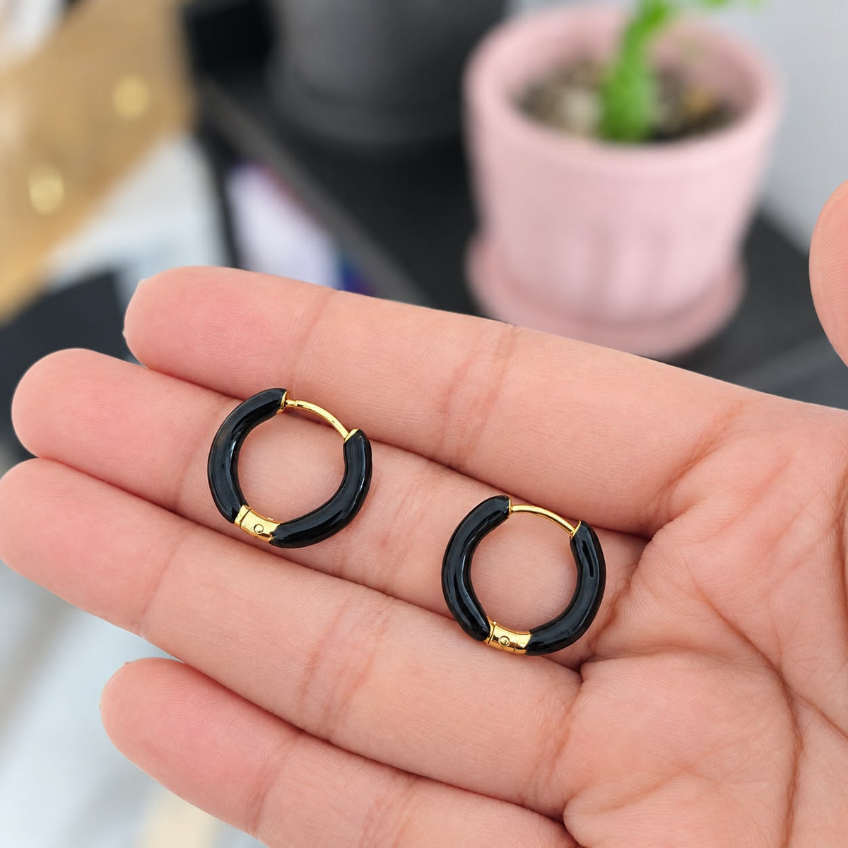 Hoops Negros En Acero