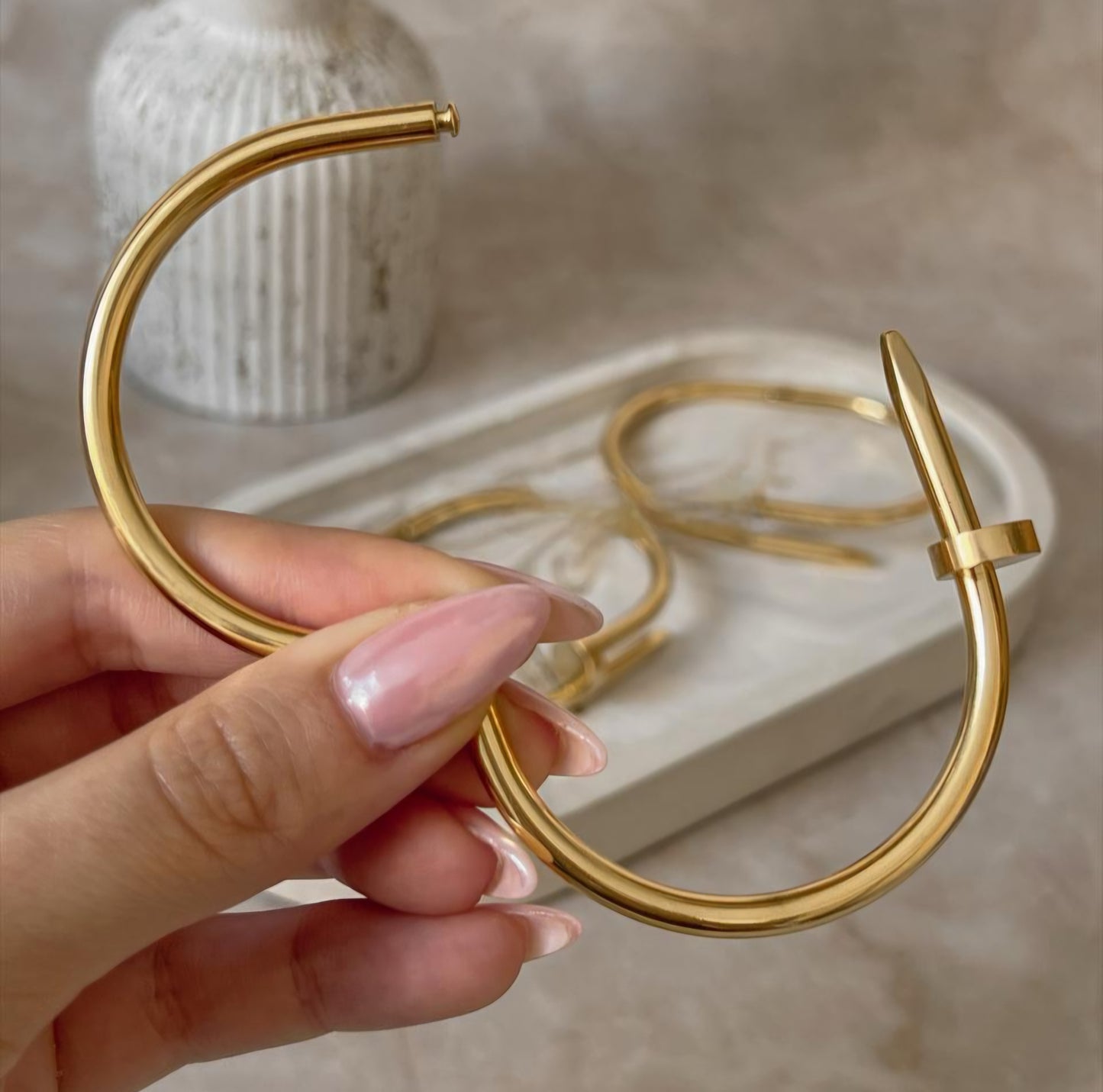 Brazalete Cartier Clavo Acero