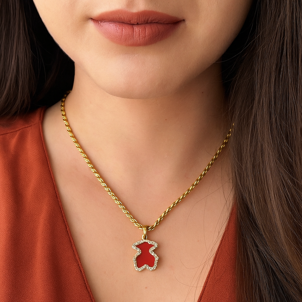 Collar Tous Lazzo Rojo