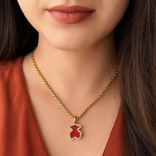 Collar Tous Lazzo Rojo