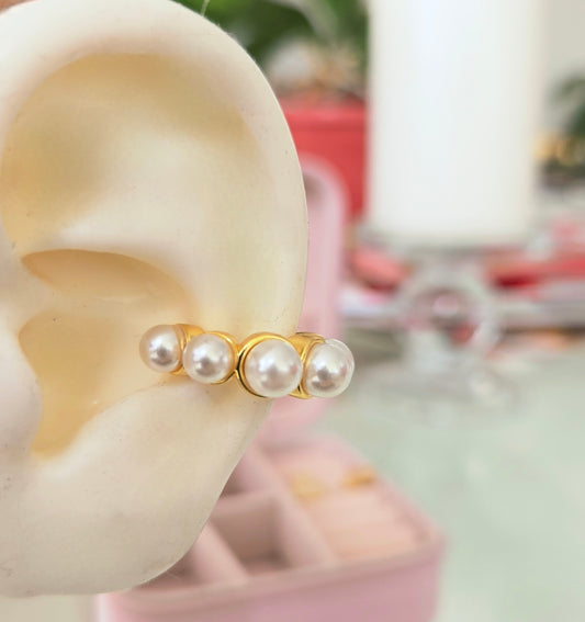 Ear Cuff Perlas