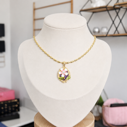 Collar Flor Vintage