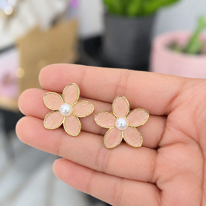 Topos Flor Rosa Perla Acero