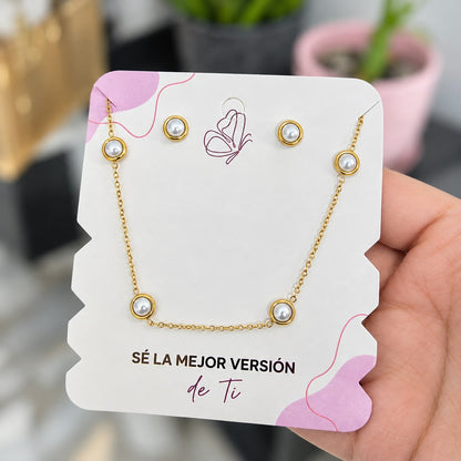 Set Perlas En Acero