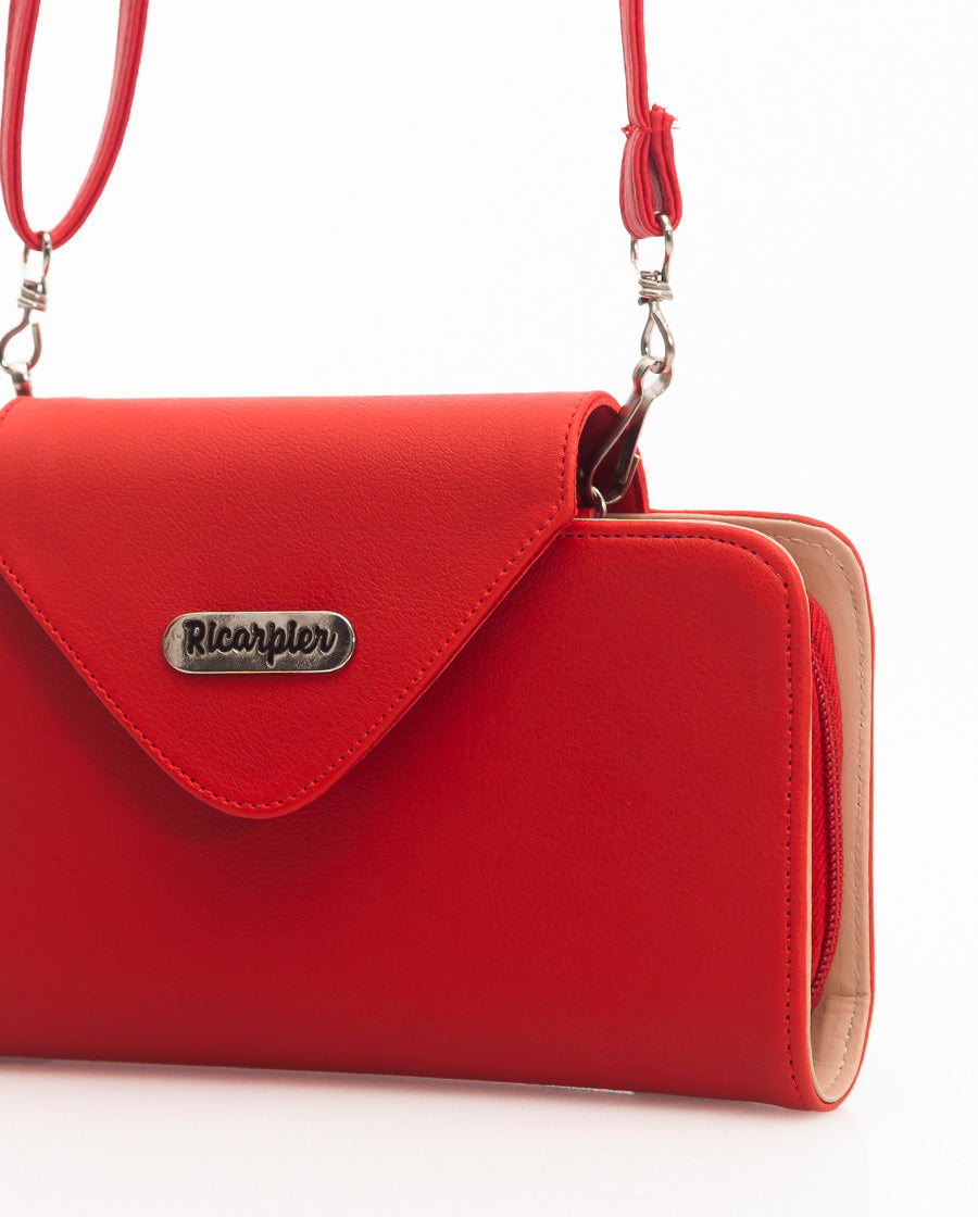 Billetera Doble Uso Roja