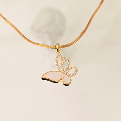 Cadena Mariposa Nacar