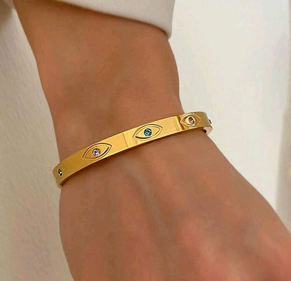 Brazalete Ojo Turco Acero