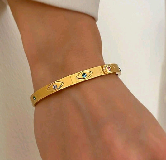 Brazalete Ojo Turco Acero
