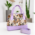 Bolso Media Luna Lila